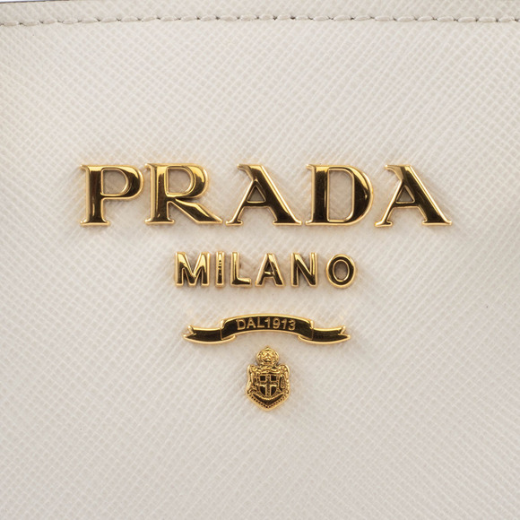 Prada Women's Saffiano Leather Shoulder Bag 1BA227 White - Picture 9 of 16